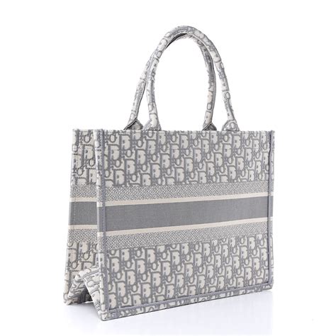 grey Dior tote bag